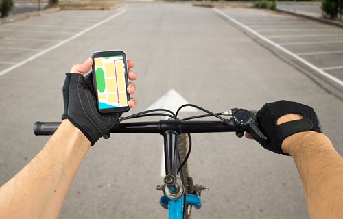 aplikacja na smartfon dla rowerzysty 